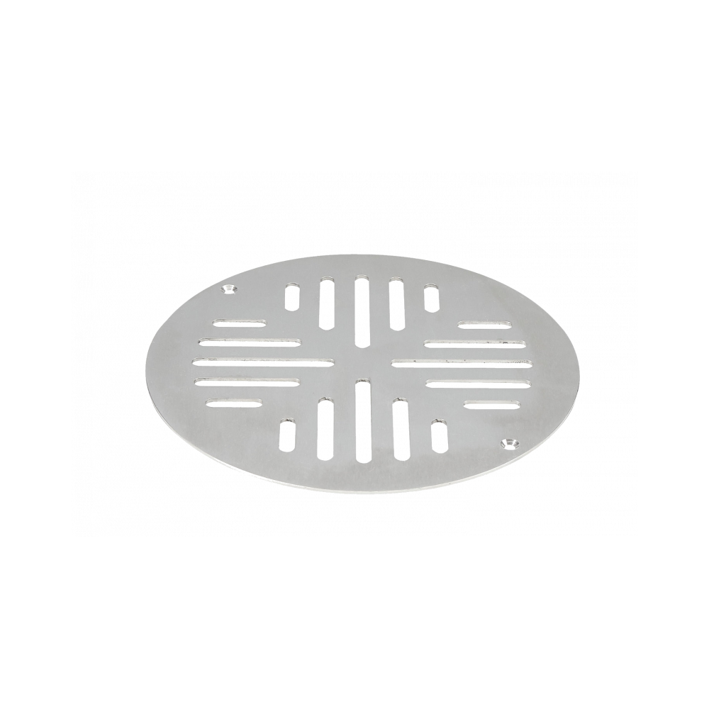 Vieser rund rist i rustfritt stål til klemring med skruer